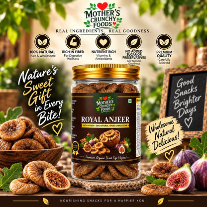 Mother's Crunchy Foods royal anjeer dried figs lifestyle scene 2