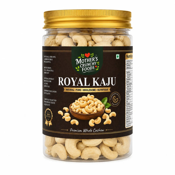 Mother's Crunchy Foods royal kaju premium cashew front view pack