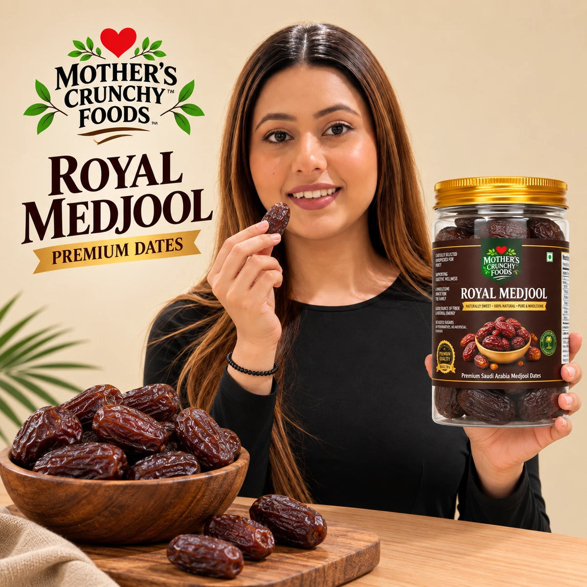 Mother's Crunchy Foods royal medjool saudi dates lifestyle scene 1