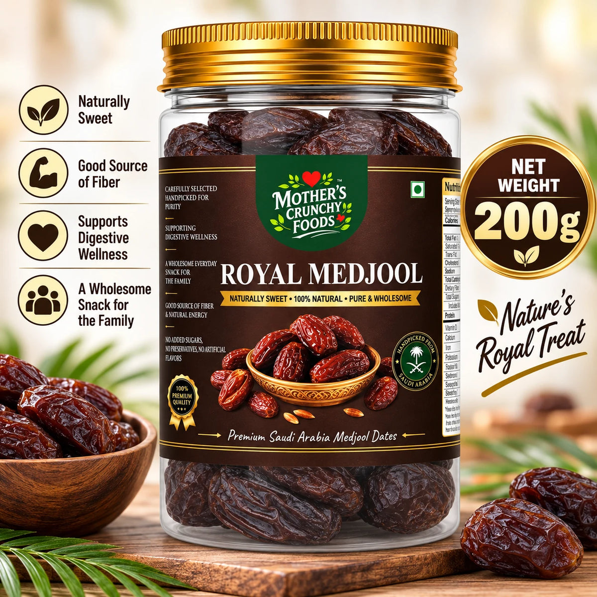 Mother's Crunchy Foods royal medjool saudi dates lifestyle scene 6