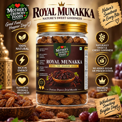 Mother's Crunchy Foods royal munakka dried black raisins lifestyle scene 6