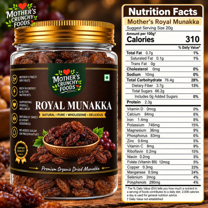 Mother's Crunchy Foods royal munakka dried black raisins lifestyle scene 7