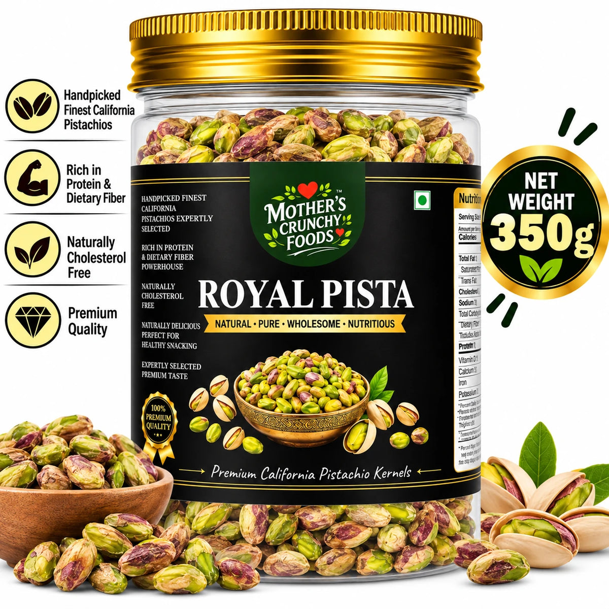 Mother's Crunchy Foods royal pista california pistachio lifestyle scene 5