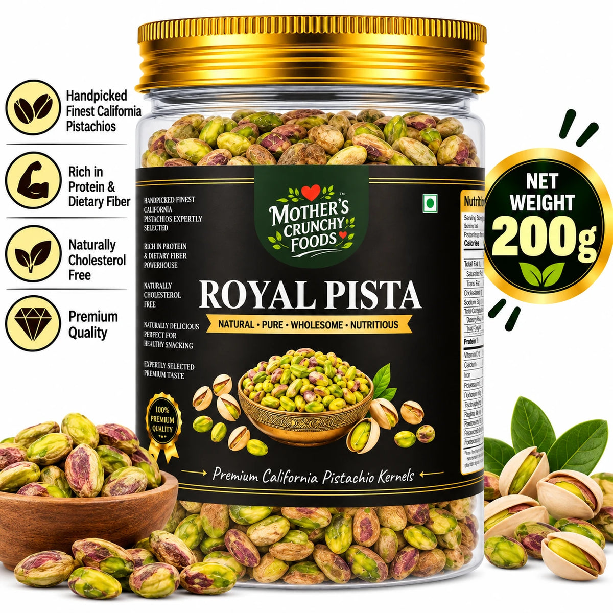 Mother's Crunchy Foods royal pista california pistachio lifestyle scene 7