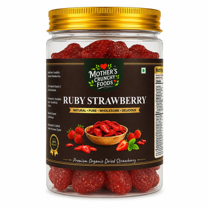 Mother's Crunchy Foods ruby strawberry dried strawberry front view pack