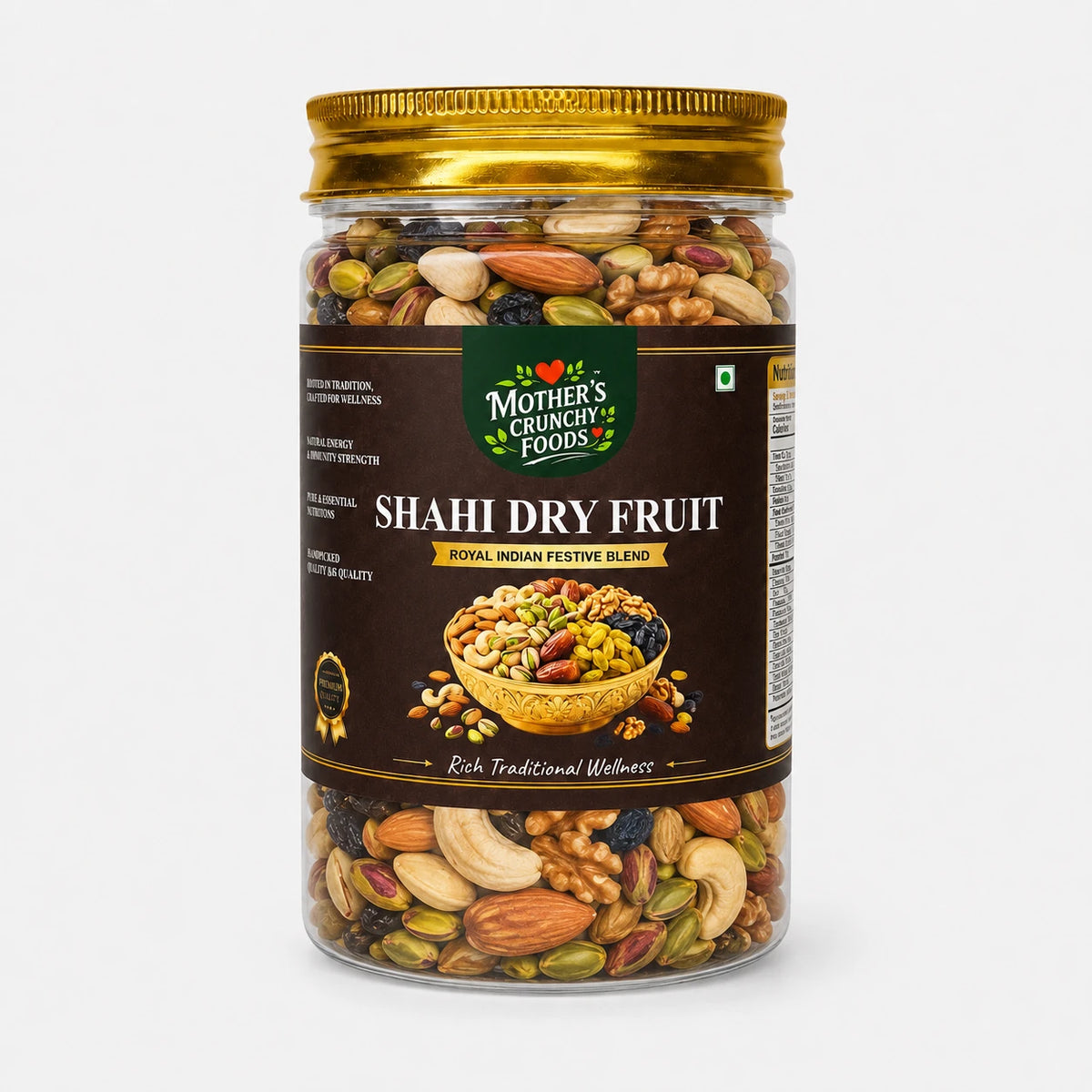 Mother's Crunchy Foods shahi dry fruit trail mix front view pack