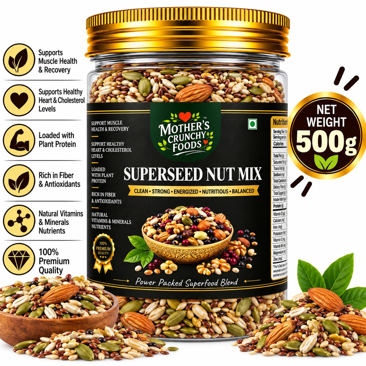Mother's Crunchy Foods superseed nut mix lifestyle scene 5