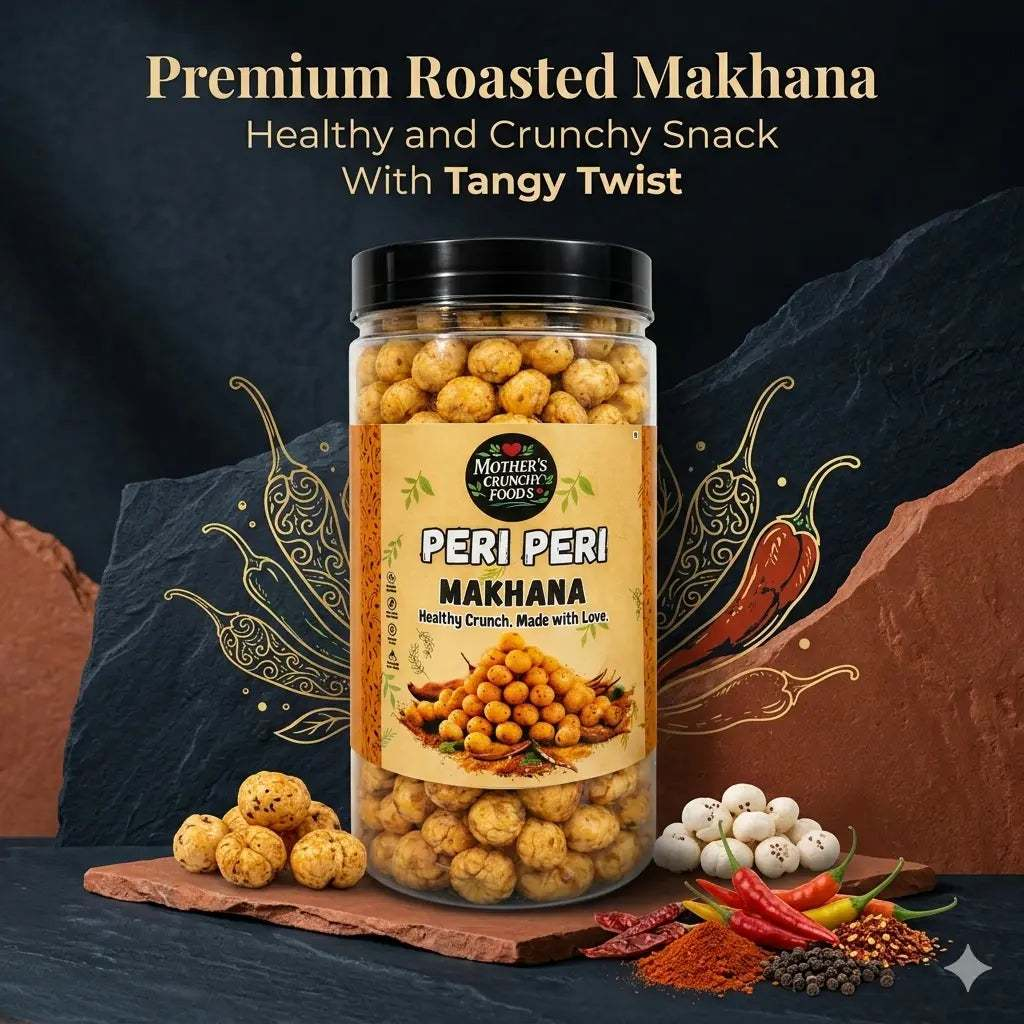 Peri Peri Makhana 60g | Spicy Roasted Foxnuts | Healthy Snack | Mother's Crunchy Foods