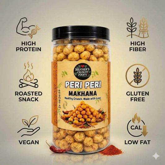 Peri Peri Makhana 60g | Spicy Roasted Foxnuts | Healthy Snack | Mother's Crunchy Foods