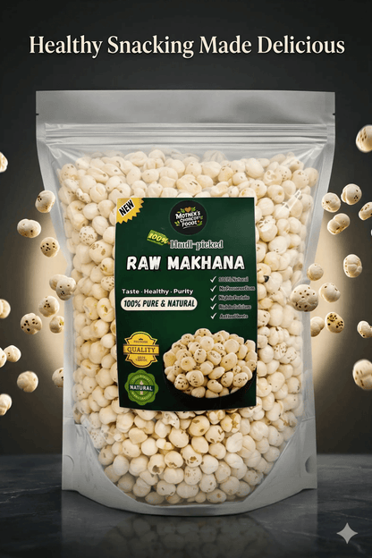 Raw Makhana 250g | Plain Foxnuts | 100% Natural Healthy Snack | Mother's Crunchy Foods