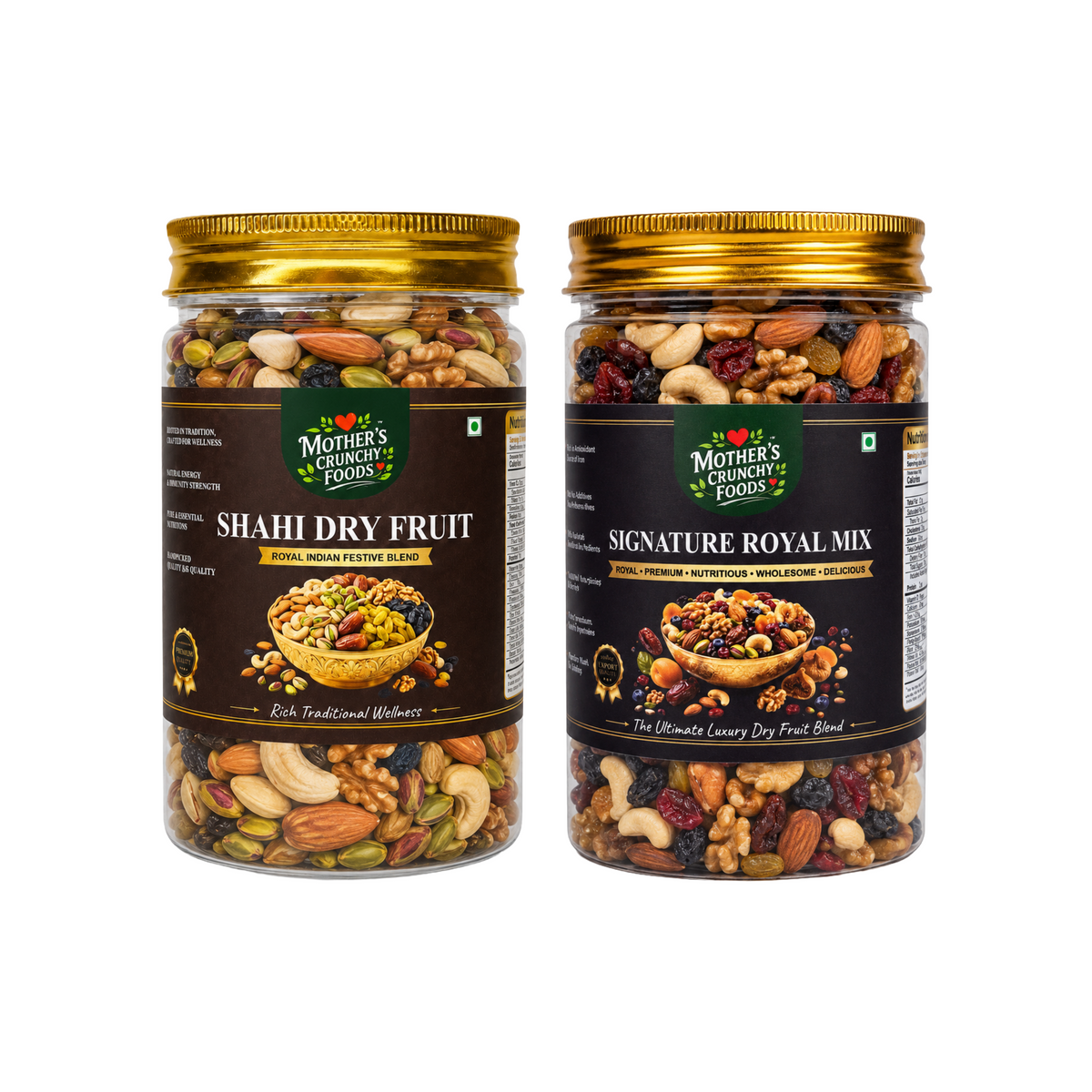 Mother's Crunchy Foods Shahi Dry Fruit + Signature Royal Mix Combo