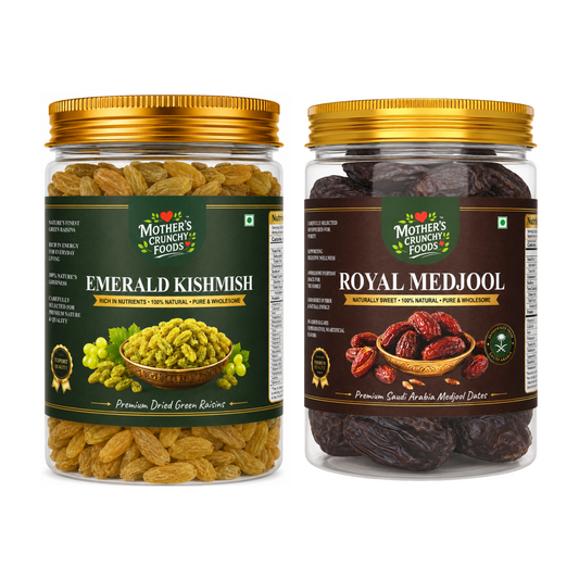 Mother's Crunchy Foods Emerald Kishmish + Royal Medjool Combo