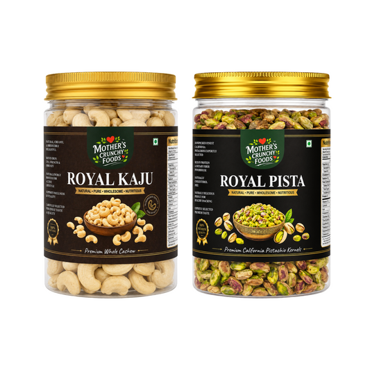 Mother's Crunchy Foods Royal Kaju + Royal Pista Combo