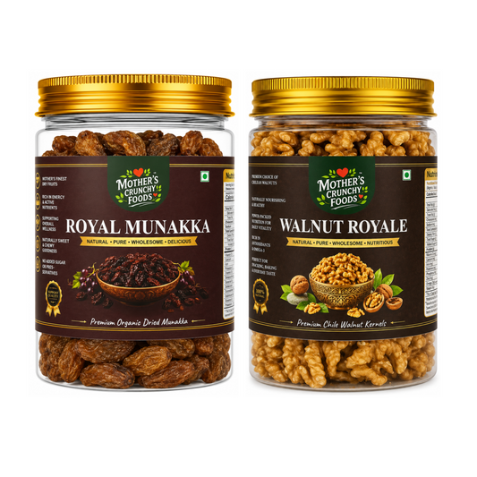 Mother's Crunchy Foods Royal Munakka + Walnut Royale Combo