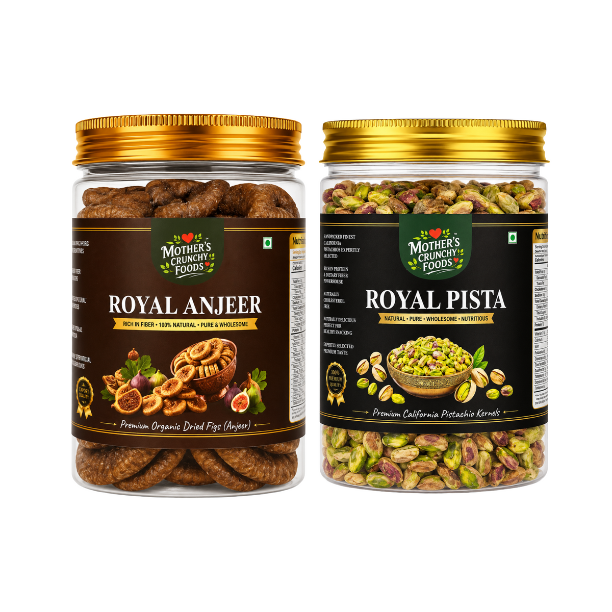 Mother's Crunchy Foods Royal Anjeer + Royal Pista Combo