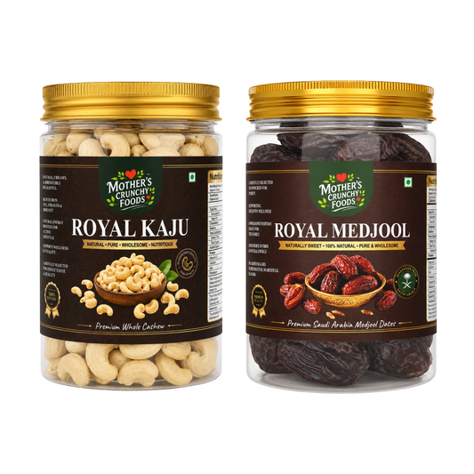 Mother's Crunchy Foods Royal Kaju + Royal Medjool Combo