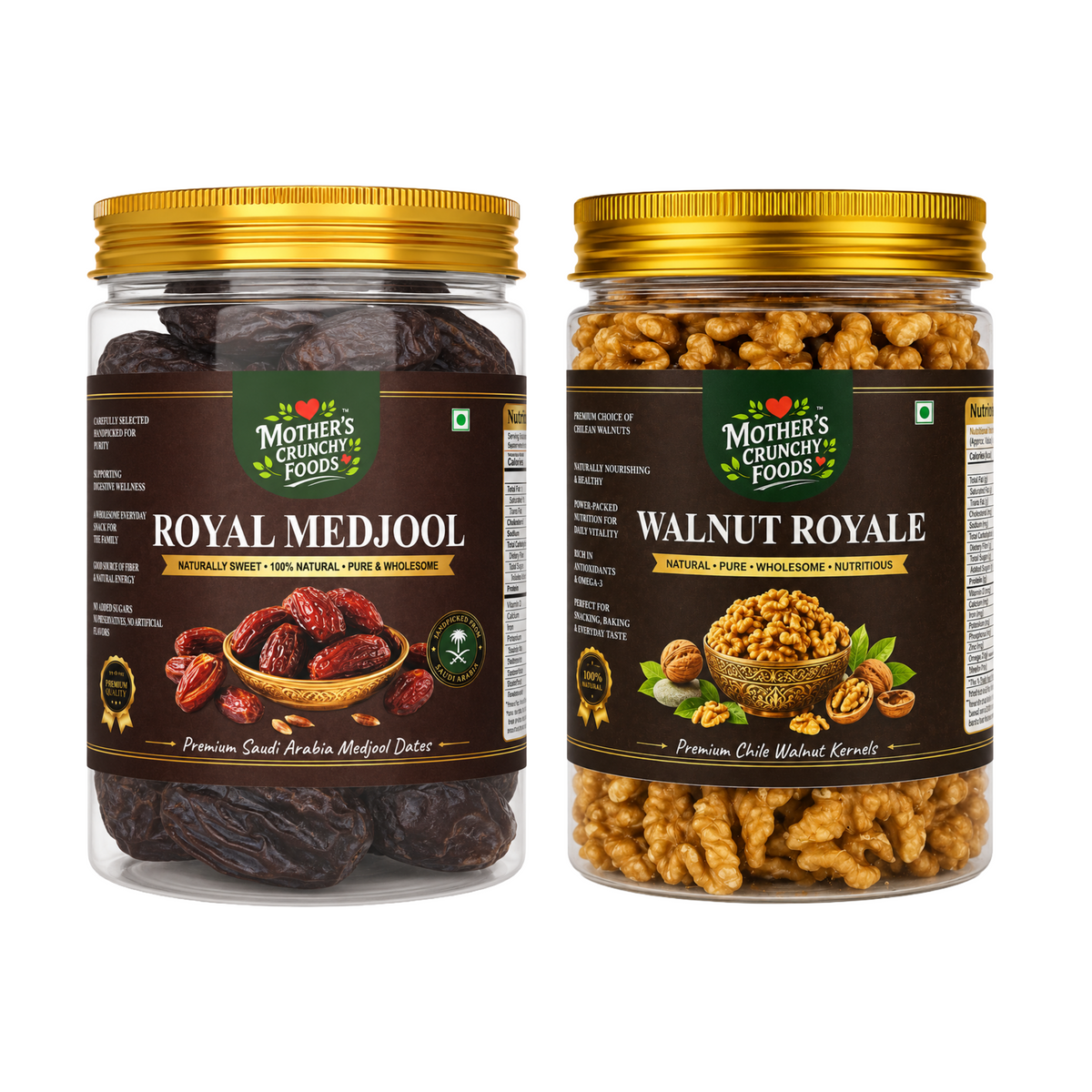 Mother's Crunchy Foods Royal Medjool + Walnut Royale Combo
