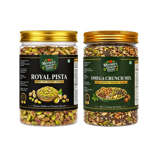 Mother's Crunchy Foods Royal Pista + Omega Crunch Mix Combo