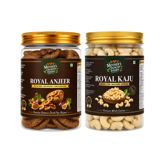 Mother's Crunchy Foods Royal Anjeer + Royal Kaju Combo