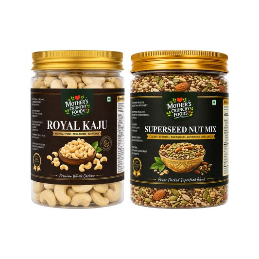 Mother's Crunchy Foods Royal Kaju + SuperSeed Nut Mix Combo