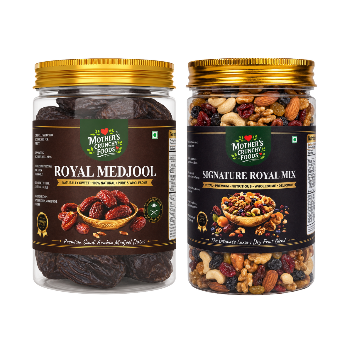 Mother's Crunchy Foods Royal Medjool + Signature Royal Mix Combo
