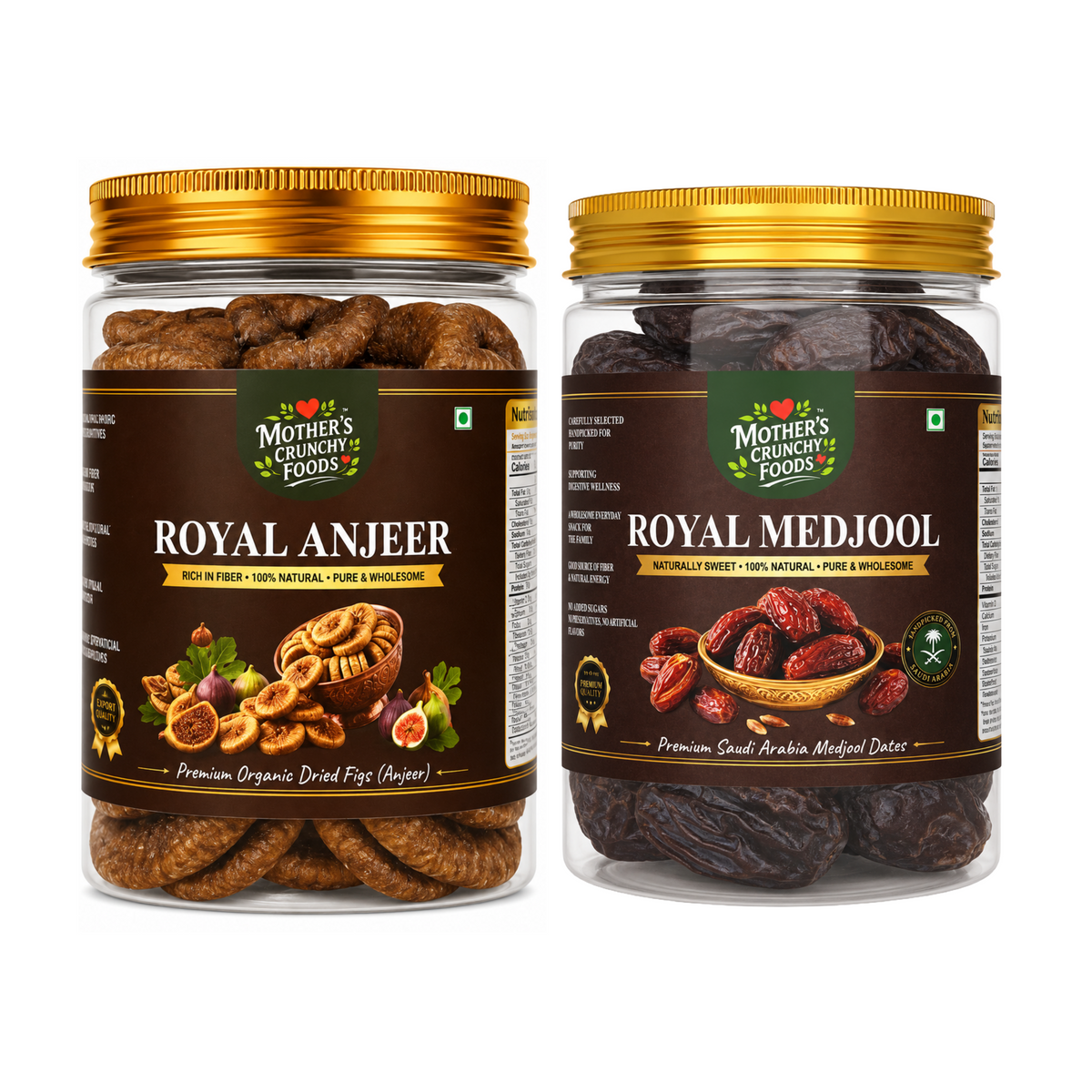 Mother's Crunchy Foods Royal Anjeer + Royal Medjool Combo