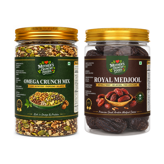 Mother's Crunchy Foods Omega Crunch Mix + Royal Medjool Combo