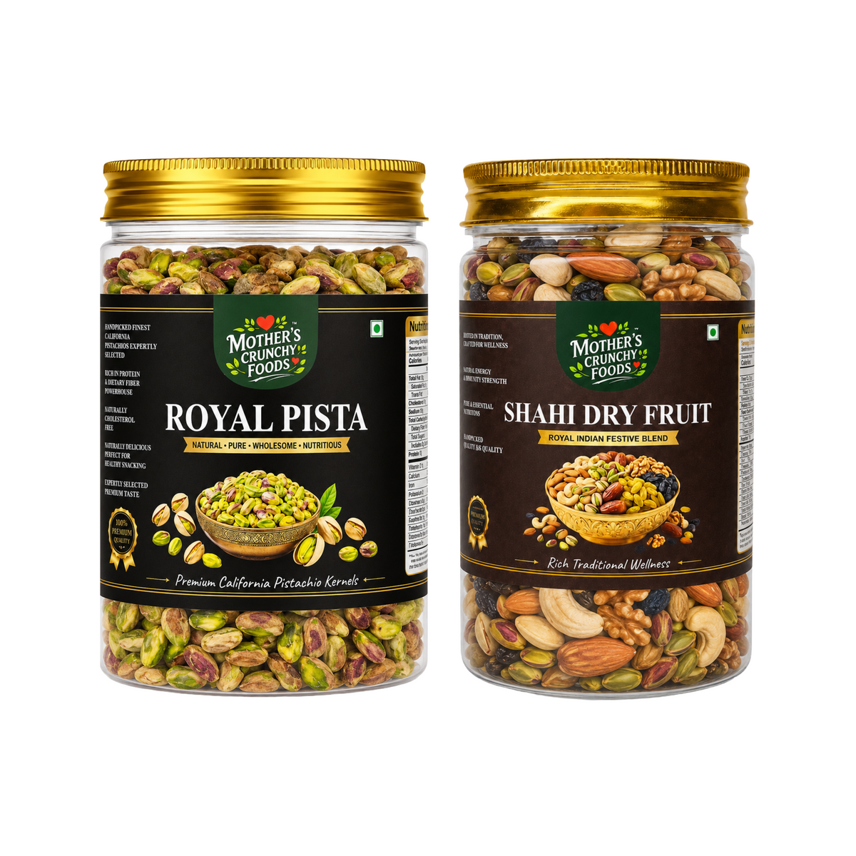 Mother's Crunchy Foods Royal Pista + Shahi Dry Fruit Combo