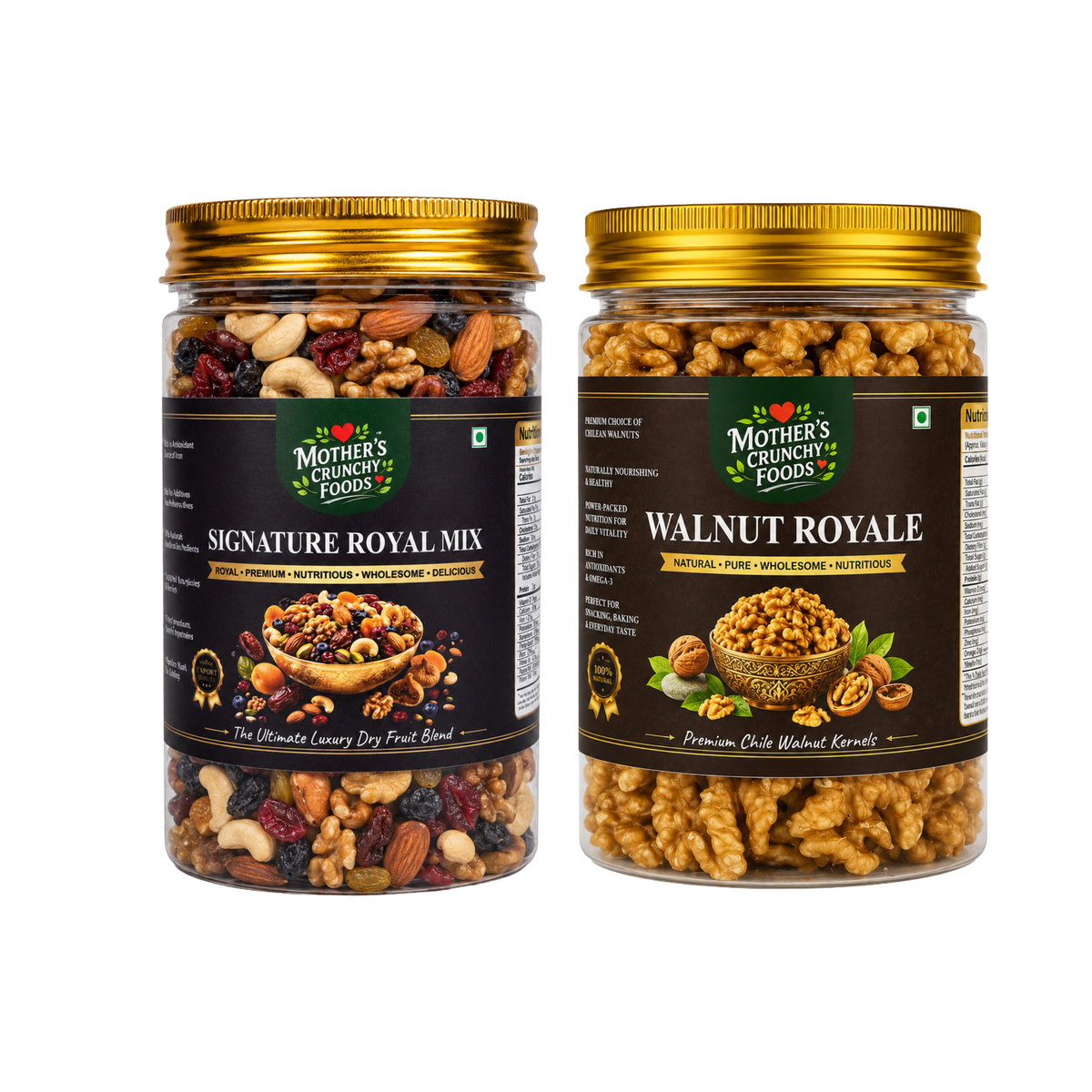 Mother's Crunchy Foods Signature Royal Mix + Walnut Royale Combo