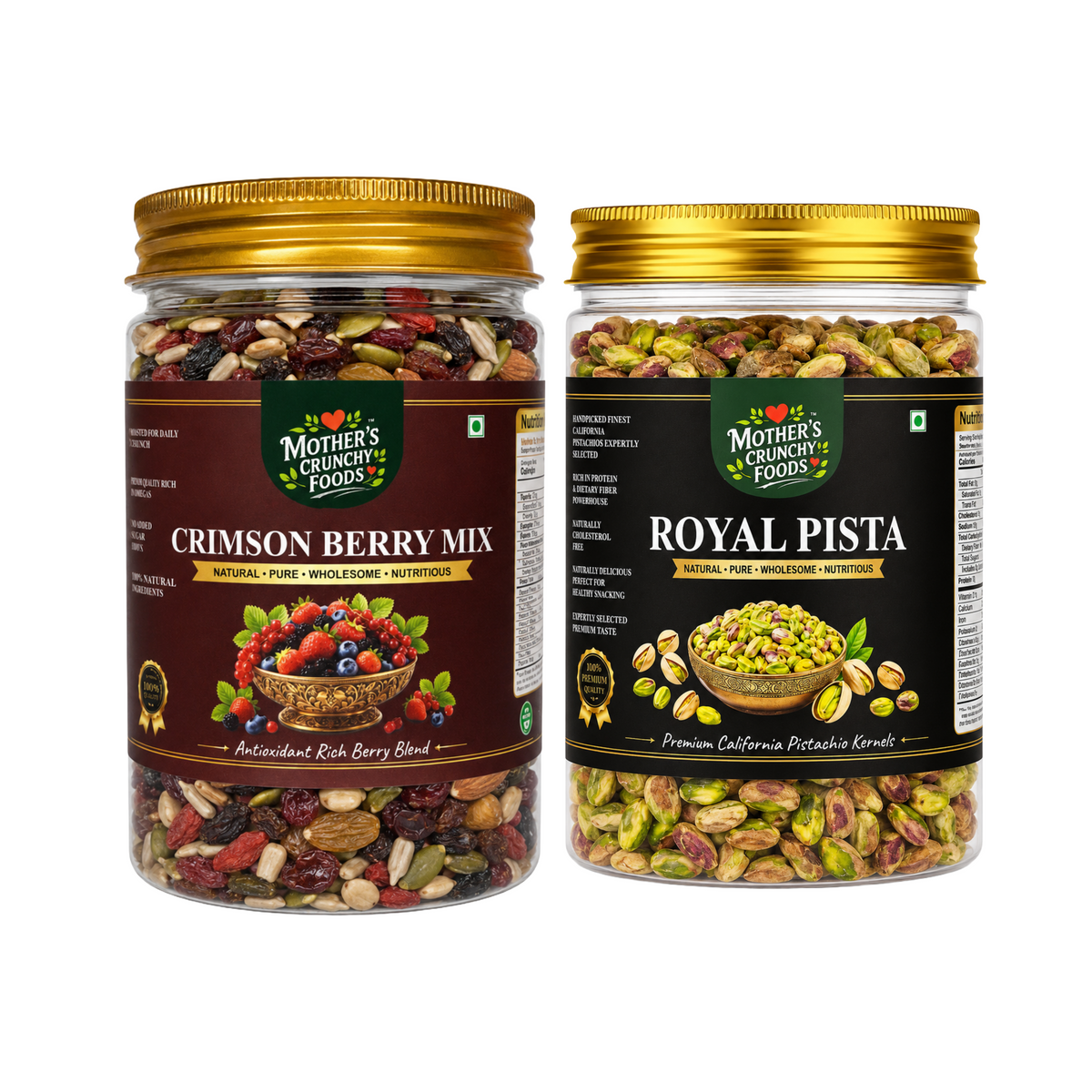 Mother's Crunchy Foods Crimson Berry Mix + Royal Pista Combo