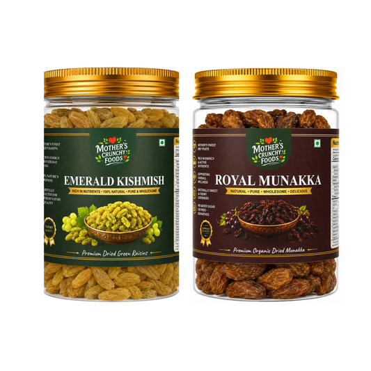 Mother's Crunchy Foods Emerald Kishmish + Royal Munakka Combo