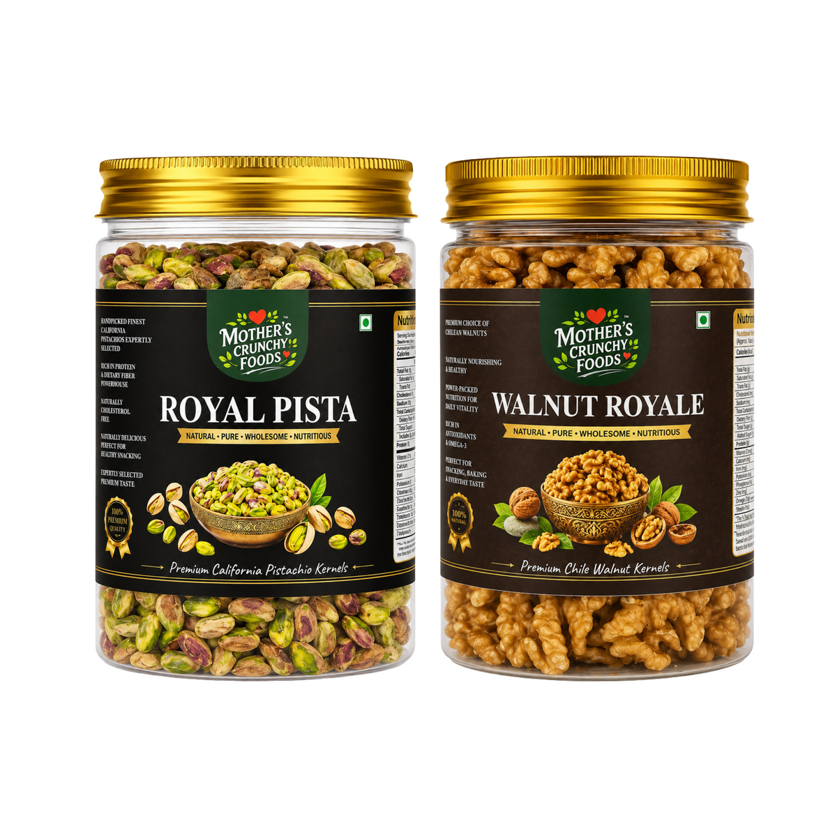 Mother's Crunchy Foods Royal Pista + Walnut Royale Combo