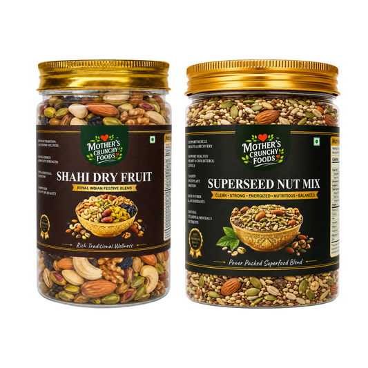 Mother's Crunchy Foods Shahi Dry Fruit + SuperSeed Nut Mix Combo
