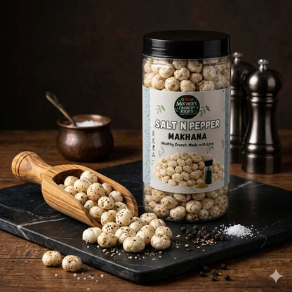 Salt N Pepper Makhana 60g | Roasted Foxnuts | Healthy Snack | Mother's Crunchy Foods