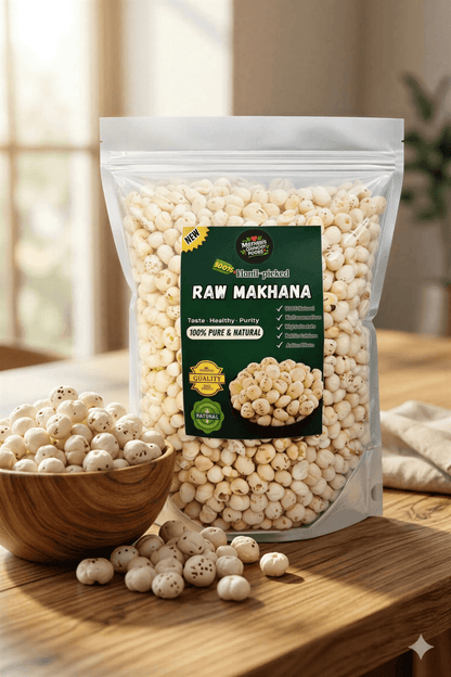 Roasted Unflavoured Makhana 200g | Plain Roasted | Mother's Crunchy Foods